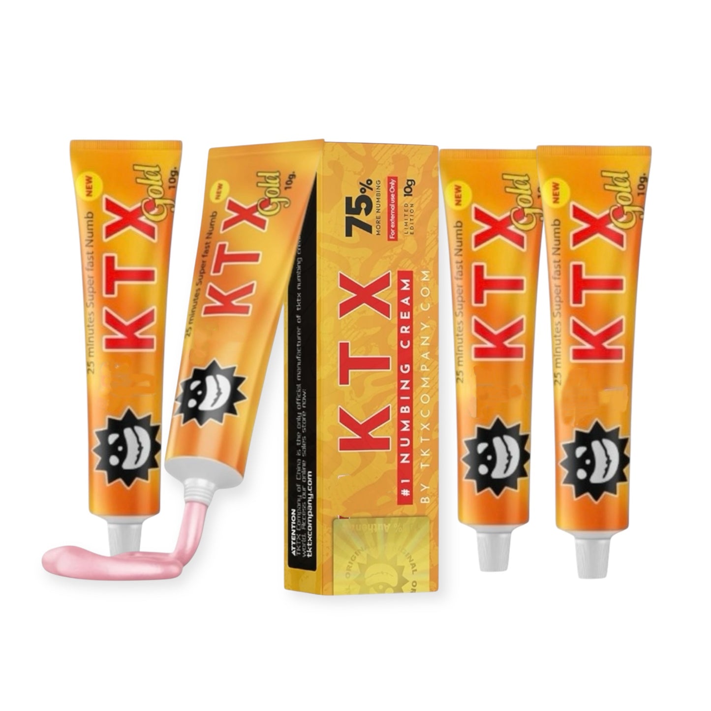 TKTX Gold version numb cream 75% for tattoo pack of 5