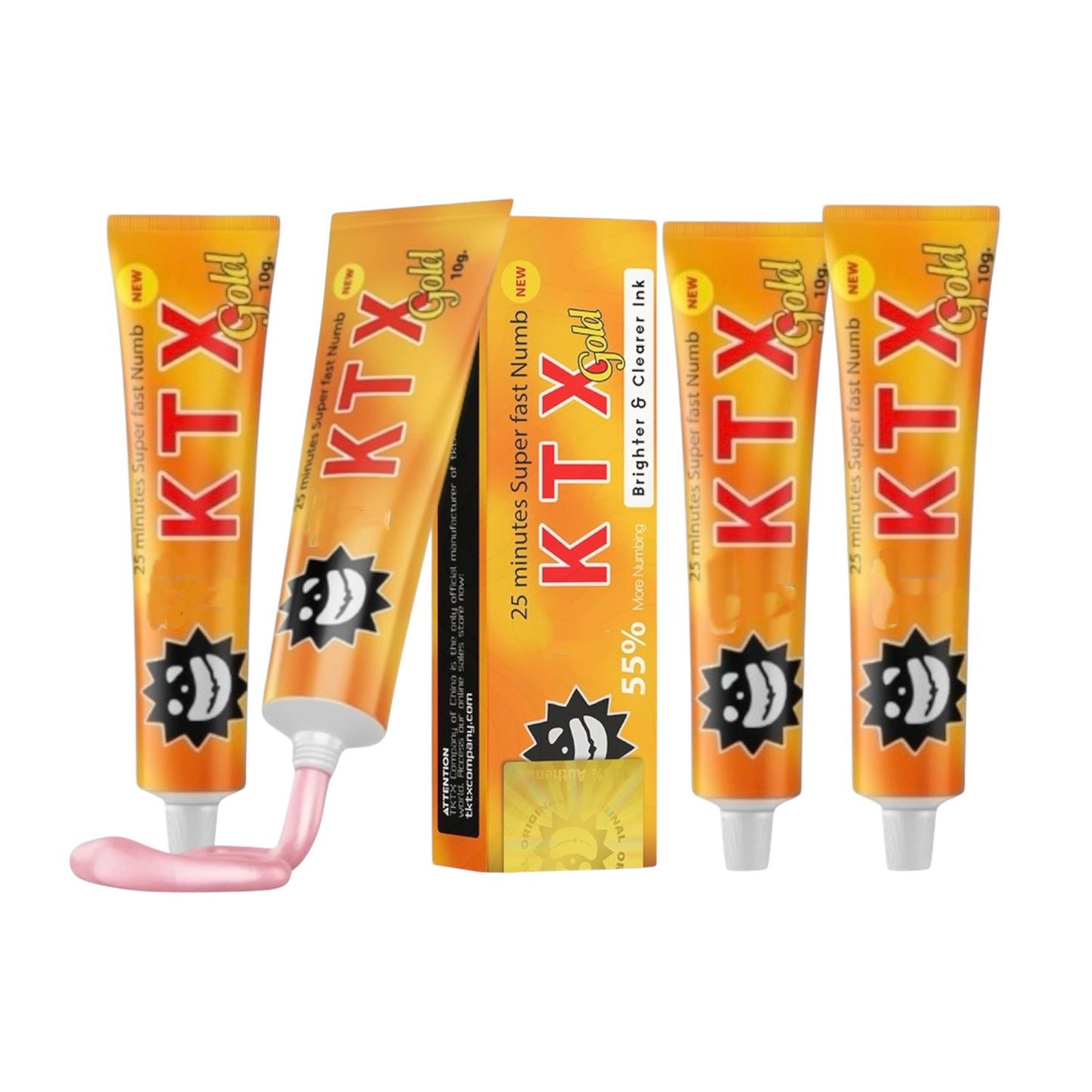 TKTX Gold version numb cream 55% for tattoo pack of 5