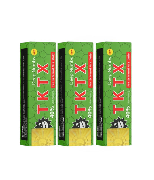 TKTX Green version numb cream 40% for tattoo pack of 3