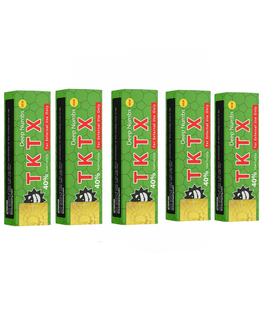 TKTX Green version numb cream 40% for tattoo pack of 5